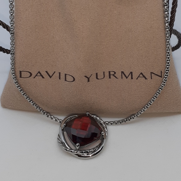 David Yurman Infinity Garnet Pendant 